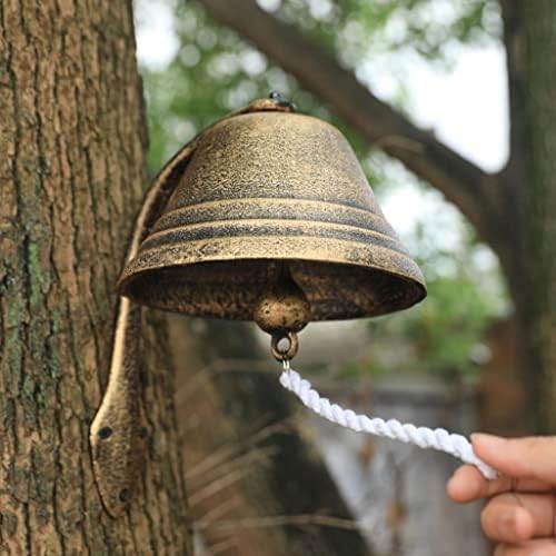 Cast Iron Rustic Metal Wall Bell Hanging Classic Dinner Chime Decoration for - Image 2