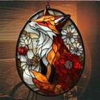 Fox Tiffany Style Acrylic Suncatcher - Image 7