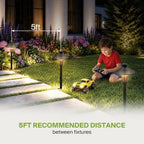 ASD Low Voltage Landscape Lighting, Outdoor Bollard Pathway Lights 5 Color - Image 3