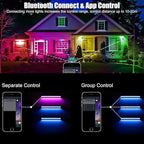 2Pack 50W RGB LED Light Bars with APP/Remote Control/16 Millions Colors - Image 6