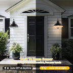 Dusk to Dawn Barn Light Outdoor Sconce 8" Exterior Lighting Fixtures 2 Pack - Image 3