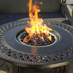 Mr. Fireglass 10 Pounds Fire Glass - 1/2 Inch High Luster Reflective Tempered Glass Rocks for Fireplace Fire Pit Table and Landscaping, Onyx Black - Image 6