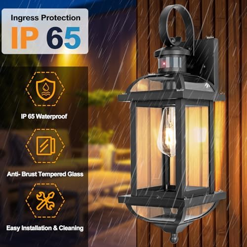 Motion Sensor Porch Lights Dusk to Dawn 19 Inch Large - Image 2