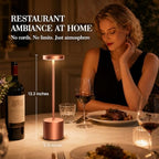 Rose Gold Cordless Table Lamps Set of 2, Battery Operated Rechargeable LED Lamps with Touch Control, 3 Color Temperatures, 5000mAh Dimmable Wireless Portable Lamp for Bedroom Nightstand Living Room - Image 4