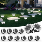 Solar Ground Lights Outdoor, 12 Pack Solar Lights Outdoor Waterproof White by Unknown