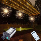 PXBNIUYA 3 PCS 600 LED Plug in Starburst Lights,Firework Lights Warm White by PXBNIUYA