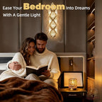 Battery Operated Table Lamp Timer, Small Cordless Lamps Decorative, Amber - Image 4