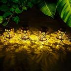 Solar Outdoor Lanterns, 4pack Sunflower Garden Decor LED Light Hanging Sunflower Birthday Gifts for Women Mom Grandma (Sunflower 4pack) - Image 3