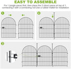 ADAVIN Garden Fence, 32in 16 Panels Dog Fence Outdoor for Yard, 35 Ft - Image 3
