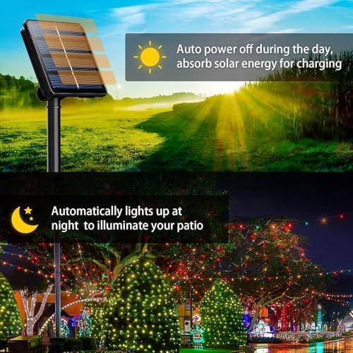 SyouHome Solar String Lights Outdoor, 6 Pack 600 LED Solar Christmas Lights - Image 2