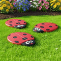 Landical 3 Pcs Stepping Stones, Walkway Decorative Stone, Ladybug by Landical