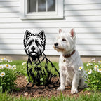 Dog Metal Garden Stake - Weatherproof Dog Silhouette Yard Art, Decorative Outdoor Sign for Lawn & Patio, Heartfelt Gift for Cairn Terrier Lovers(Stand,10") - Image 3