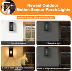 15" Motion Sensor Outdoor Wall Lights, Outdoor Sconces, 1 Pack - Image 2
