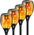 YoungPower Solar Torch Lights with Flicking Flame, Outdoor 43" Large Landscape Path Light Waterproof Flame for Garden Yard Patio, 4 Pack by YoungPower