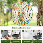 10 Packs 10 Inch Sublimation Wind Spinner Blanks, Aluminum - Image 6