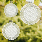 Wind Spinners for Yard Garden, Green Sage Leaves Branches Flower 3D Stainless Steel Round Hanging Spinners Indoor Outdoor Kinetic Yard Art,12 Inch, Spring Botanical - Image 2
