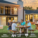 Porch Lights with GFCI Outlet, 2-Pack Motion Sensor Outdoor Lights - Image 2