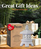 Nacome Bundle of Solar Cat Birdbath and 29CM Solar Pagoda - Image 4