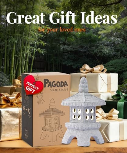 Nacome Bundle of Solar Cat Birdbath and 29CM Solar Pagoda - Image 4