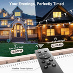 Outdoor-String-Lights with Remote 102FT Waterproof lights for Outside Patio - Image 2
