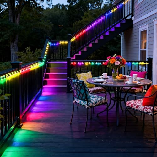 GOESWELL Smart Permanent Outdoor Lights 16ft IP68 Waterproof for Patio - Image 6