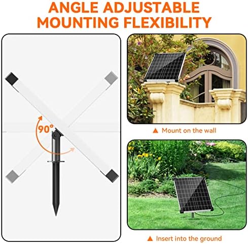POPOSOAP Solar Water Pump Outdoor, 30 Watt Solar Powered Water Pump with 430GPH Solar Pump, 7 Nozzles, 6.6 Tubing DIY Water Feature for Pond, Fountain, Pool, Garden, Backyard - Image 3