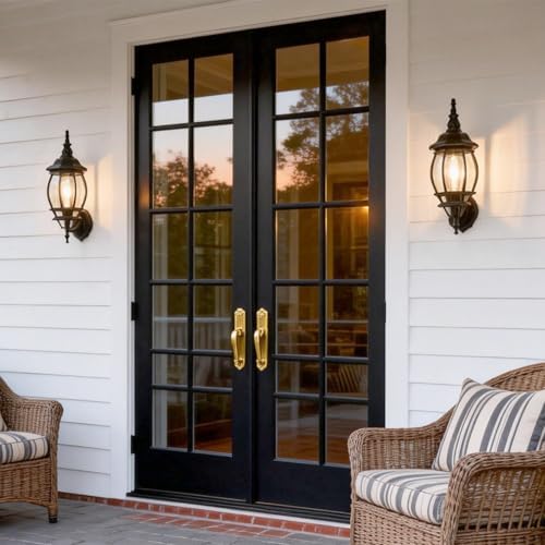2-Pack Waterproof Aluminum Outdoor Light Fixture Exterior Porch Lights Outdoor Wall Sconces,Anti-Rust Porch Lights for Outside Garage Patio Exterior Lights for House - Image 7