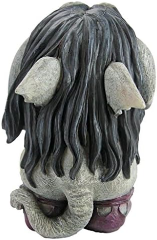Garden Gnome Statue -Pondering Sylvester the Cynical Gnome Troll - Lawn Gnome - Image 3