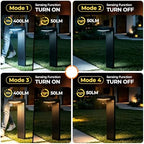 COXSENI Motion Sensor Solar Pathway Lights Outdoor,6 Working Modes,4 Pack - Image 4