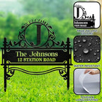 Welcome Family Monogram Personalized Metal Garden Stake - Image 6