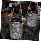 Luxshiny 30pcs Stainless Steel Solar Jar Hangers Wire Handles Burlap for Canning Jar Decoration Easy to Use Hanging Rack - Image 6