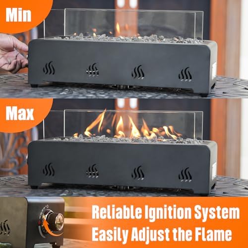 Onlyfire 18" Tabletop Gas Fire Pit, Outdoor Propane Fire Pit Bottom Mounted - Image 5