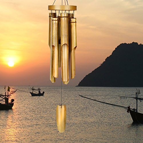 Woodstock Chimes Asli Arts Collection, Ring Bamboo Chime, Large (37'') Natural, Bamboo Wind Chimes for Outdoor, Patio, Home or Garden Décor (C255) - Image 2