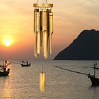Woodstock Chimes Asli Arts Collection, Ring Bamboo Chime, Large (37'') Natural, Bamboo Wind Chimes for Outdoor, Patio, Home or Garden Décor (C255) - Image 2