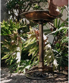 Backyard Expressions Outdoor Garden Bird Bath with Bird - Bronze - Weather Resistant Polyresin - 30 Inch - Image 6