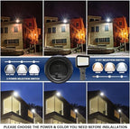 LAMPHOME LED Flood Lights Outdoor 35/60/80W and 3000/4000/5000K Adjustable 10400Lm,Dusk-to-Dawn Sensor o Dawn Flood Light for Yard, Garage, Garden,UL Listed,Includes Knuckle Mount - Image 3