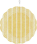 12 Inch Simple Lines Wind Spinner for Yard and Garden,Modern Country Minimalist Print Boho Yellow Hanging Ornaments Outdoor 3D Kinetic Wind Sculpture Spinners Indoor Outdoor Patio Décor Gift by Unknown