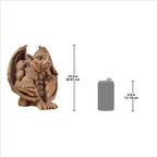 Design Toscano Balthazar's Watch Gargoyle Gothic Decor Statue, 10 Inch, Polyresin, Aged Stone - Image 3