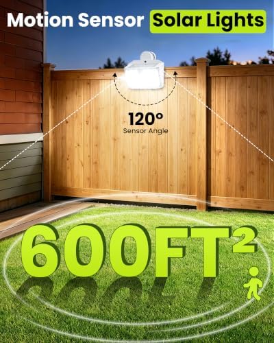 Clip on Solar Lights Outdoor, Motion Sensor Fence Lights - Image 3