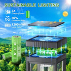Tall Solar Pathway Lights Outdoor, Bright Solar Powered Lights 4 Pack - Image 5