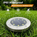 DUUDO 4.6in Solar Lights Outdoor, Solar Garden Outdoor Waterproof Pathway Lights Bright In-Ground Light Outdoor Lighting Decor for Lawn, Patio, Yard, Driveway, Step and Walkway White Light 16pack - Image 4