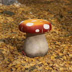 13.3”H Mushroom Stool Large Mushroom Statue Outdoor Garden Decor - Image 3