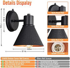 2 Pack Dusk to Dawn Outdoor Wall Sconces,Exterior Farmhouse Barn Light - Image 5