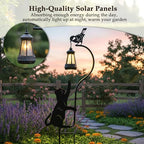 Black Cat Stake Garden Solar Lights Decorative, Woman Gifts For Birthday, Lawn Ornament Lights Solar Powered Stakes Outdoor Waterproof Garden Statue, Mothers Day Gifts Front Porch Patio Outdoor Decor - Image 5