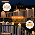 Solar Post Cap Lights, White, 4x4/5x5, 6-Pack - Image 3
