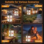 Solar Lantern Outdoor Waterproof Watercolor illustrations marine animals octopus seahorse crab starfish Garden Decor LED Hanging Solar Lights Tabletop Lamp Gifts for Women Mom Outside Yard Patio Porch - Image 6