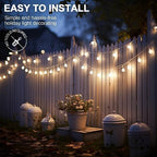 Hetyue Hooks for Outdoor String Lights Clips: 66Pcs Heavy Duty Light Hook with Waterproof Adhesive Strips - Outside Clear Cord Holders for Hanging Christmas Lighting - Outdoors Sticky Clip - Image 7