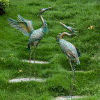 Natelf Outdoor Metal Heron Garden Statues - Image 4