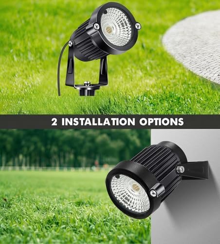 RGB Landscape Lights Low Voltage Color Changing LED Landscape Lighting IP66 Waterproof Outdoor Spotlight 5W 12V Remote Control Garden Pathway Christmas Decorative for Yard Path(16 Connector) - Image 5