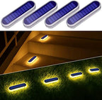 YiLaie Stick on Flat Solar Step Dock Deck Stair Lights Outdoor Waterproof by YiLaie